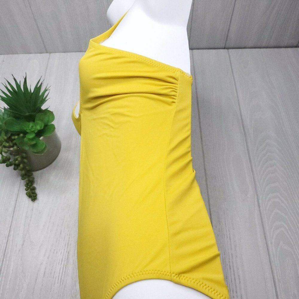 Solid & Striped Back Crisscross Size M Yellow - image 3